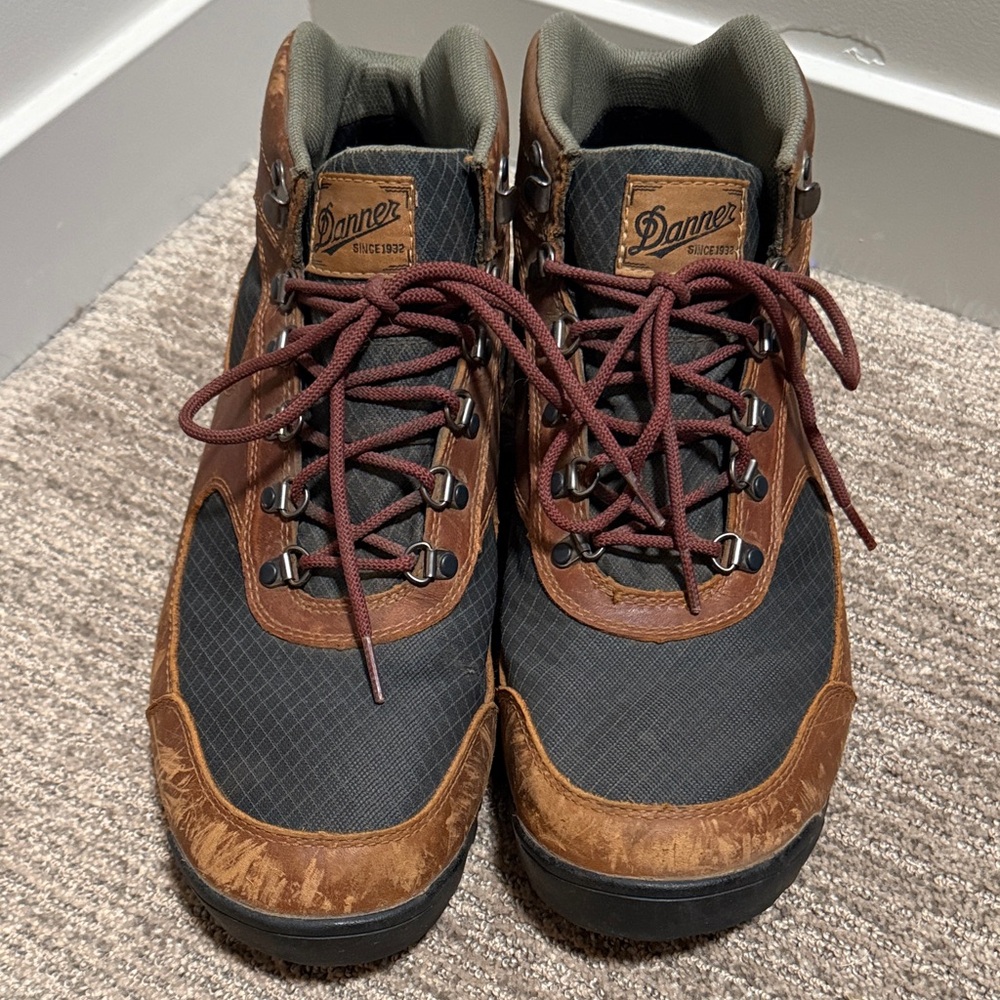 Danner Men's Black and Brown Outdoor Boots